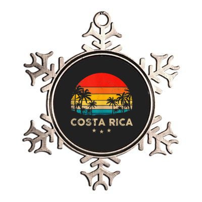 Costa Rica Sunset Metallic Star Ornament