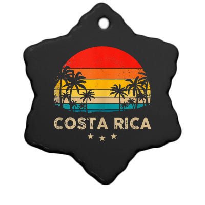 Costa Rica Sunset Ceramic Star Ornament