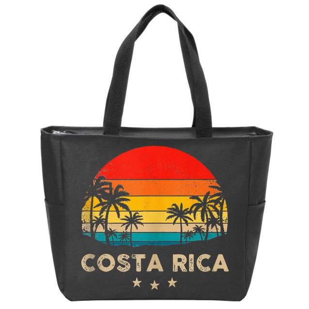 Costa Rica Sunset Zip Tote Bag