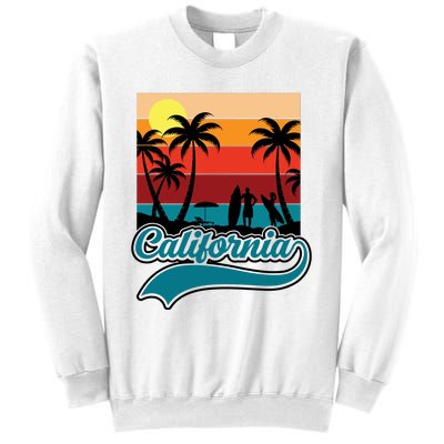 California Retro Sunset Graphic Sweatshirt