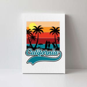 California Retro Sunset Graphic Canvas