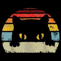 Cat Retro Style Black Kitty Cats Lover Gift Cooling Performance Crew T-Shirt