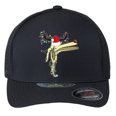 Christmas Reindeer Speculum Nurse OBGYN L&D Nursing Xmas  Flexfit Unipanel Trucker Cap