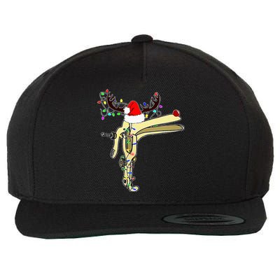 Christmas Reindeer Speculum Nurse OBGYN L&D Nursing Xmas  Wool Snapback Cap