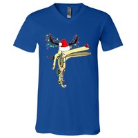 Christmas Reindeer Speculum Nurse OBGYN L&D Nursing Xmas  V-Neck T-Shirt