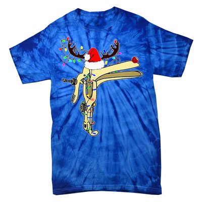 Christmas Reindeer Speculum Nurse OBGYN L&D Nursing Xmas  Tie-Dye T-Shirt