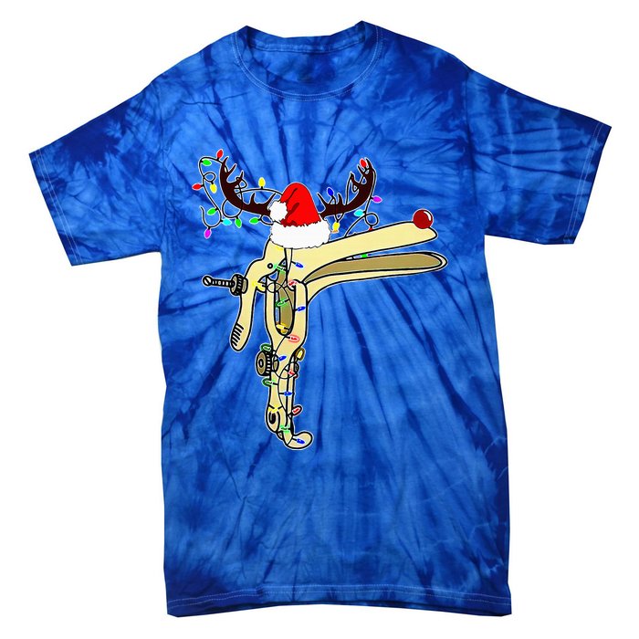 Christmas Reindeer Speculum Nurse OBGYN L&D Nursing Xmas  Tie-Dye T-Shirt