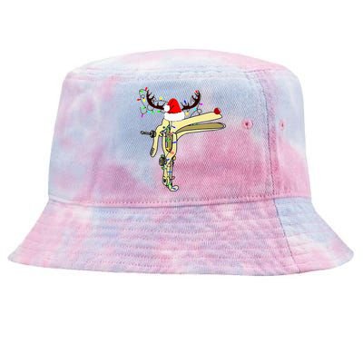 Christmas Reindeer Speculum Nurse OBGYN L&D Nursing Xmas  Tie-Dyed Bucket Hat