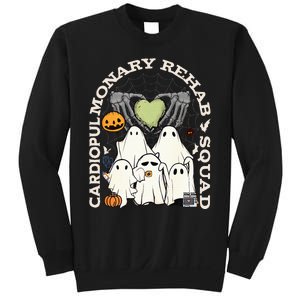 Cardiopulmonary Rehab Squad Halloween Ghost Spooky Nurse Sweatshirt