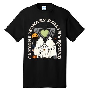 Cardiopulmonary Rehab Squad Halloween Ghost Spooky Nurse Tall T-Shirt