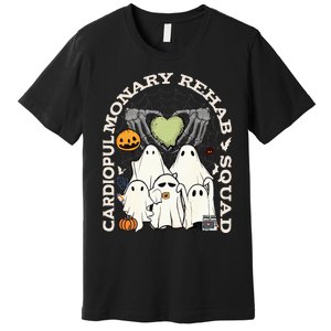 Cardiopulmonary Rehab Squad Halloween Ghost Spooky Nurse Premium T-Shirt