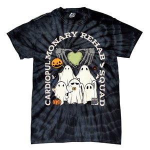 Cardiopulmonary Rehab Squad Halloween Ghost Spooky Nurse Tie-Dye T-Shirt