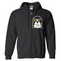 Cardiopulmonary Rehab Squad Halloween Ghost Spooky Nurse Full Zip Hoodie