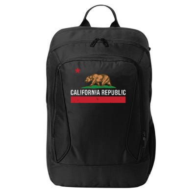 California Republic State Flag City Backpack