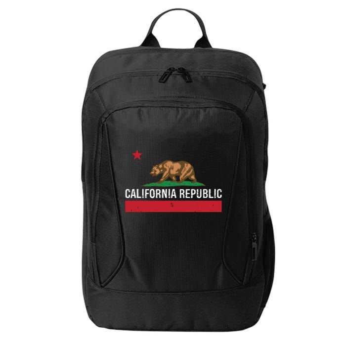 California Republic State Flag City Backpack