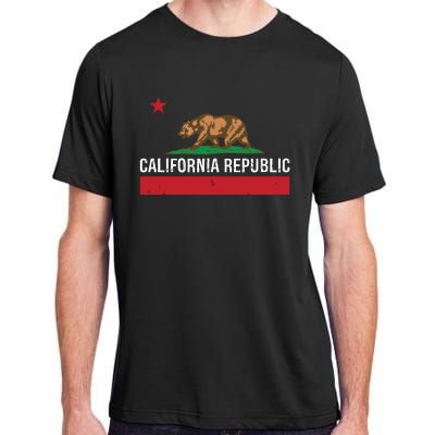 California Republic State Flag Adult ChromaSoft Performance T-Shirt