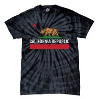 California Republic State Flag Tie-Dye T-Shirt