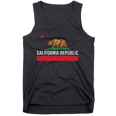 California Republic State Flag Tank Top