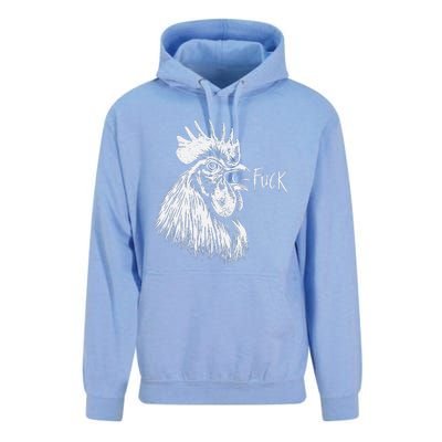 Chicken Rooster Saying Fuck Funny Unisex Surf Hoodie