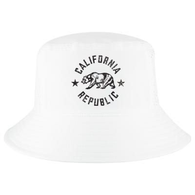 California Republic State Flag Grizzly Bear Cool Comfort Performance Bucket Hat