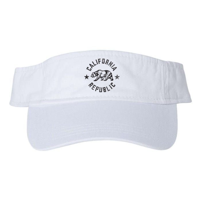 California Republic State Flag Grizzly Bear Valucap Bio-Washed Visor