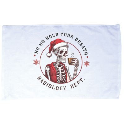 Christmas Radiology Tech Skeleton Xray Tech Ct Mri Women Microfiber Hand Towel