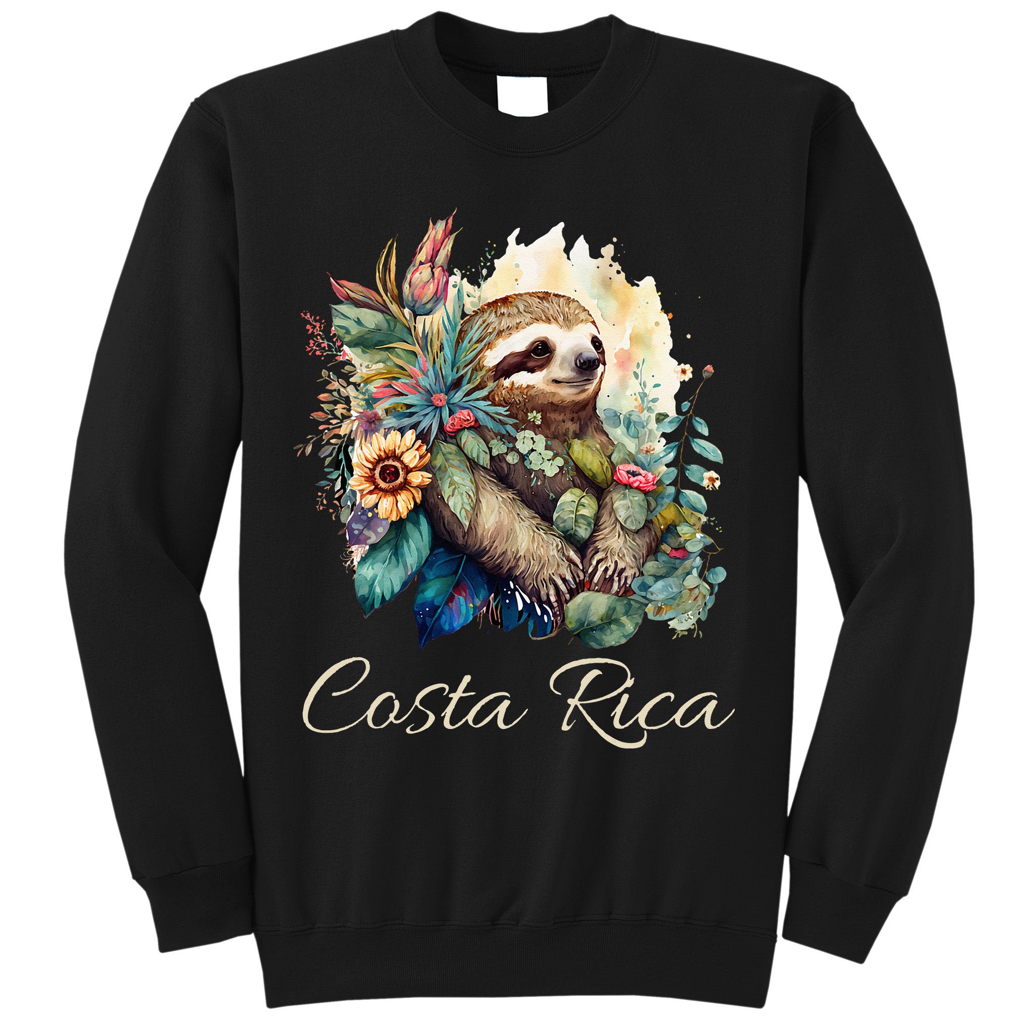 Costa Rica Tropical Sloth Sweatshirt