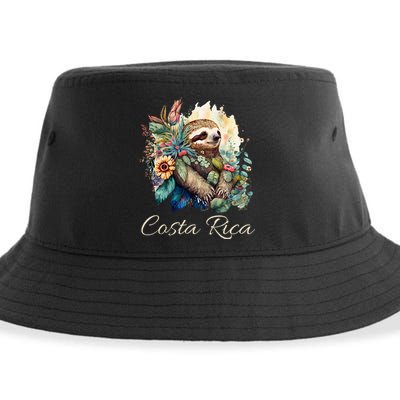Costa Rica Tropical Sloth Sustainable Bucket Hat