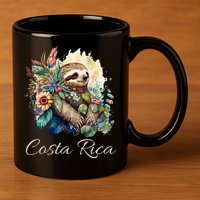 Costa Rica Tropical Sloth 11oz C Handle Ceramic Mug