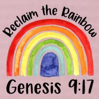 Christian Reclaim The Rainbow Jesus Lover Proverb Tee 25L Jumbo Tote