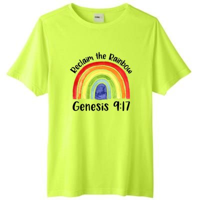 Christian Reclaim The Rainbow Jesus Lover Proverb Tee Tall Fusion ChromaSoft Performance T-Shirt