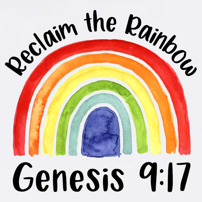 Christian Reclaim The Rainbow Jesus Lover Proverb Tee Adult Drive Performance Visor