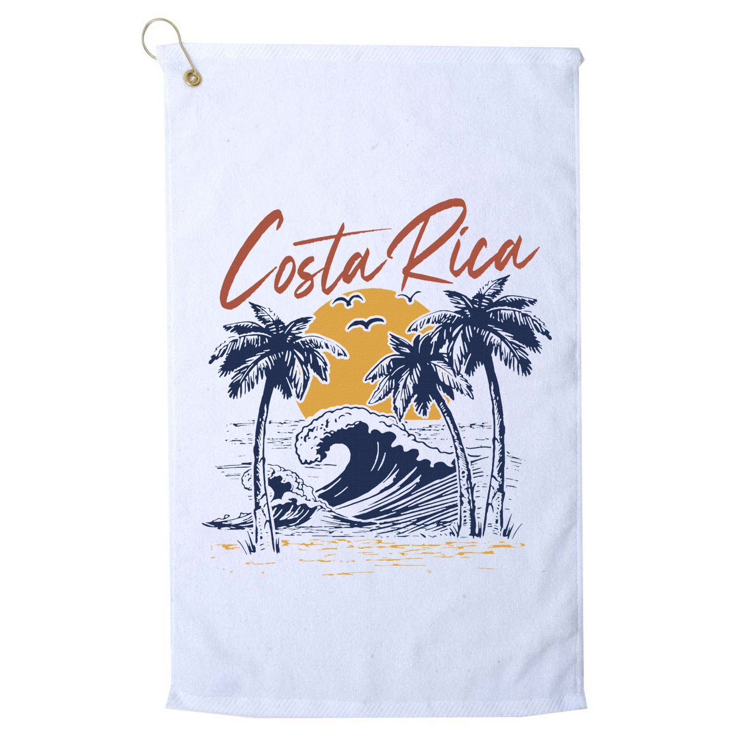 Costa Rica Tropical Golf Towel