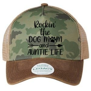 Cute Rocking The Dog Mom And Aunt Life Mothers Day Wo Legacy Tie Dye Trucker Hat