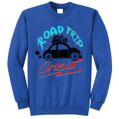 Cool Road Trip Crew Funny Summer Vacation Travel Fan Gift Funny Gift Tall Sweatshirt