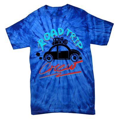 Cool Road Trip Crew Funny Summer Vacation Travel Fan Gift Funny Gift Tie-Dye T-Shirt