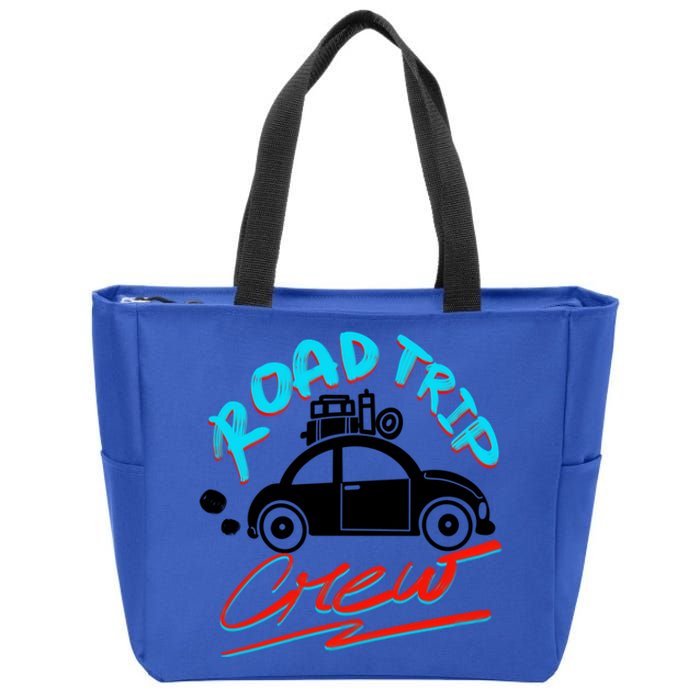 Cool Road Trip Crew Funny Summer Vacation Travel Fan Gift Funny Gift Zip Tote Bag