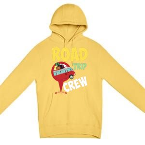 Cool Road Trip Crew Funny Summer Vacation Travel Fan Gift Meaningful Gift Premium Pullover Hoodie