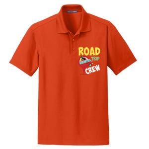 Cool Road Trip Crew Funny Summer Vacation Travel Fan Gift Meaningful Gift Dry Zone Grid Polo