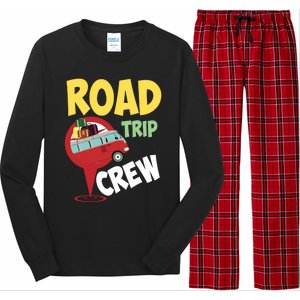 Cool Road Trip Crew Funny Summer Vacation Travel Fan Gift Meaningful Gift Long Sleeve Pajama Set