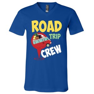 Cool Road Trip Crew Funny Summer Vacation Travel Fan Gift Meaningful Gift V-Neck T-Shirt