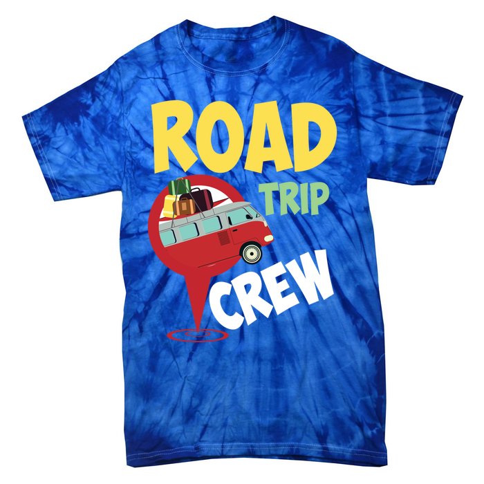 Cool Road Trip Crew Funny Summer Vacation Travel Fan Gift Meaningful Gift Tie-Dye T-Shirt