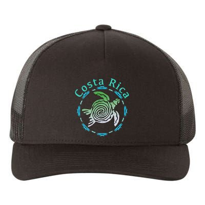 Costa Rica Tee Vintage Tribal Turtle Yupoong Adult 5-Panel Trucker Hat