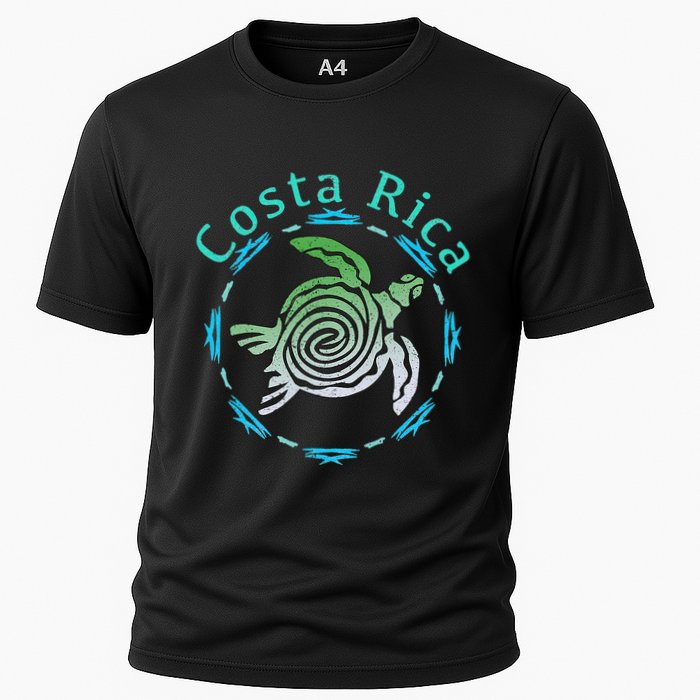 Costa Rica Tee Vintage Tribal Turtle Performance Shirt