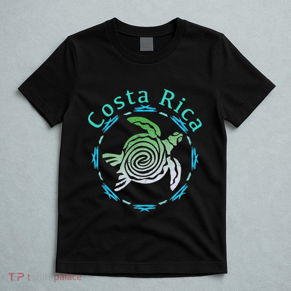 Costa Rica Tee Vintage Tribal Turtle T-Shirt