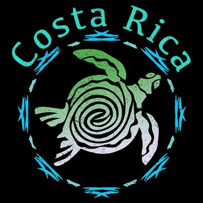 Costa Rica Tee Vintage Tribal Turtle T-Shirt