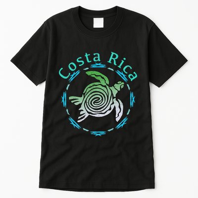Costa Rica Tee Vintage Tribal Turtle Tall T-Shirt