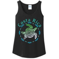 Costa Rica Tee Vintage Tribal Turtle Ladies Essential Tank