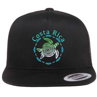 Costa Rica Tee Vintage Tribal Turtle Flatbill Hat