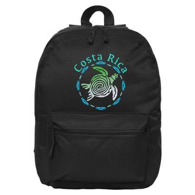 Costa Rica Tee Vintage Tribal Turtle 16 in Basic Backpack
